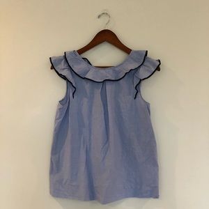 jcrew ruffle blouse